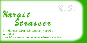 margit strasser business card